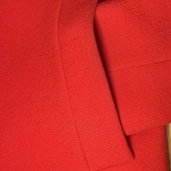 J.Crew Double Cloth By Manifaturra De Carmignano Button Up Coat Peacock Red Sz 4 - Picture 13 of 16